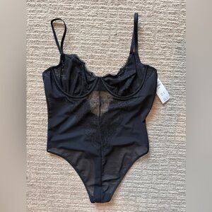 Abercrombie & Fitch Black Lace Bodysuit